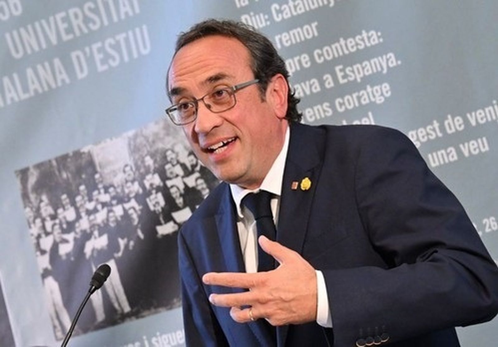 El presidente del Parlament, Josep Rull