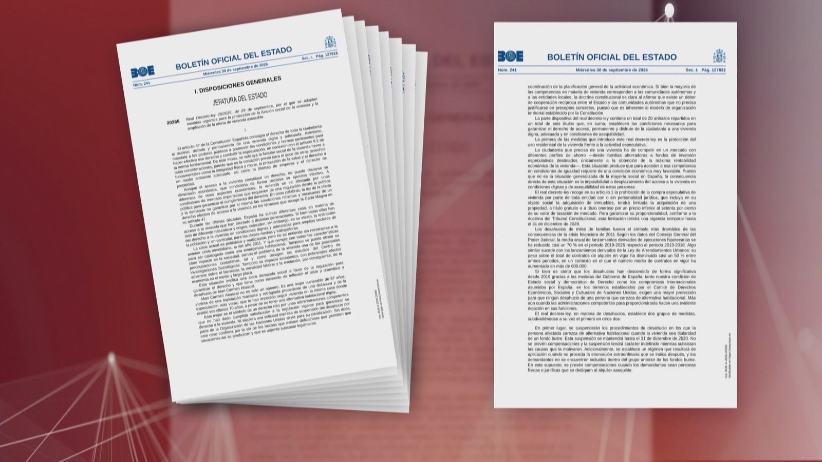 El BOE publica el primero de los decretos de vivienda aprobados por el Gobierno tras su caótica tramitación