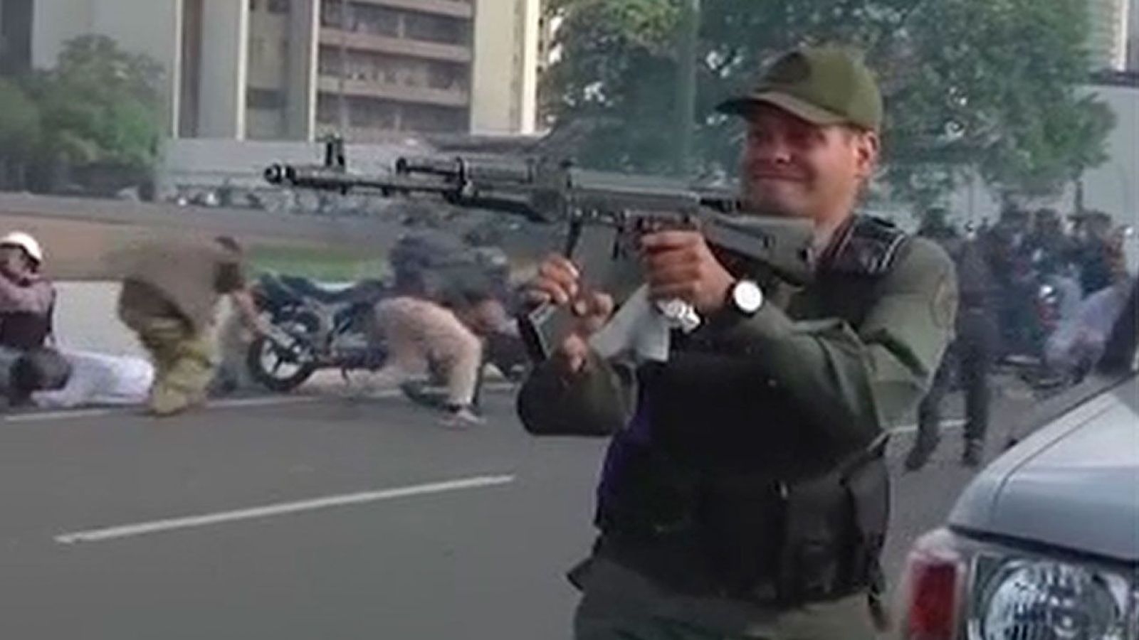 Disparos cerca de movilización opositora liderada por Guaidó