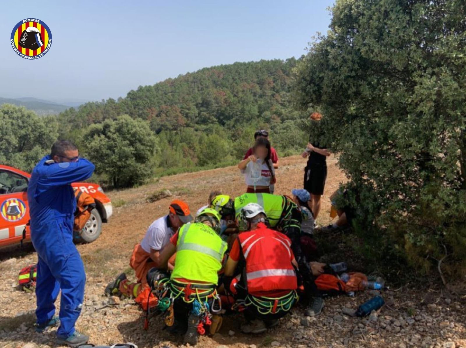 Rescatan a tres menores afectados por el calor cuando realizaban una excursión en Valencia