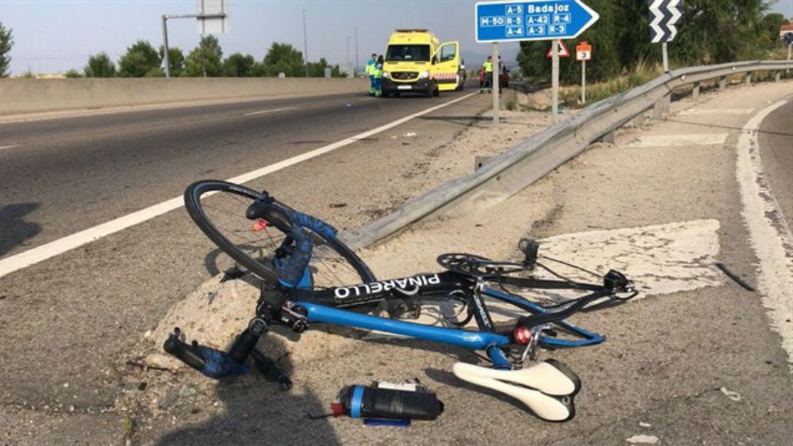 Un ciclista de 61 años, herido grave tras ser atropellado en la M-505