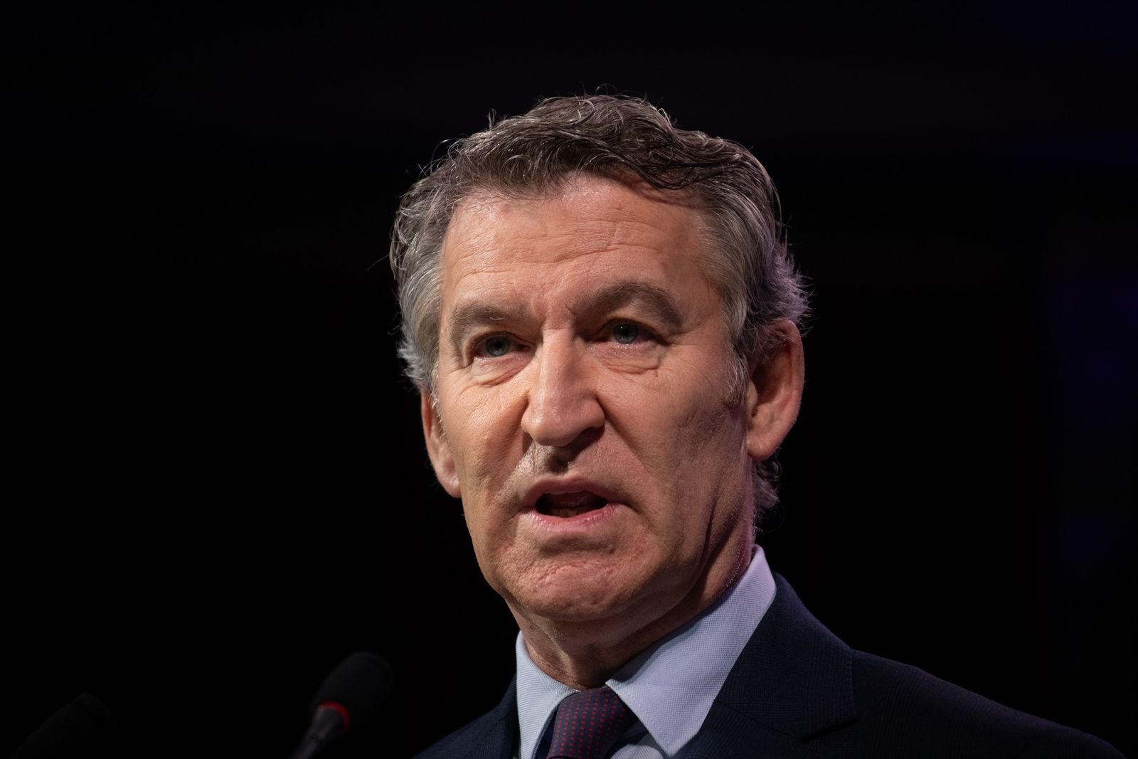 El líder del PP,  Alberto Núñez Feijóo
