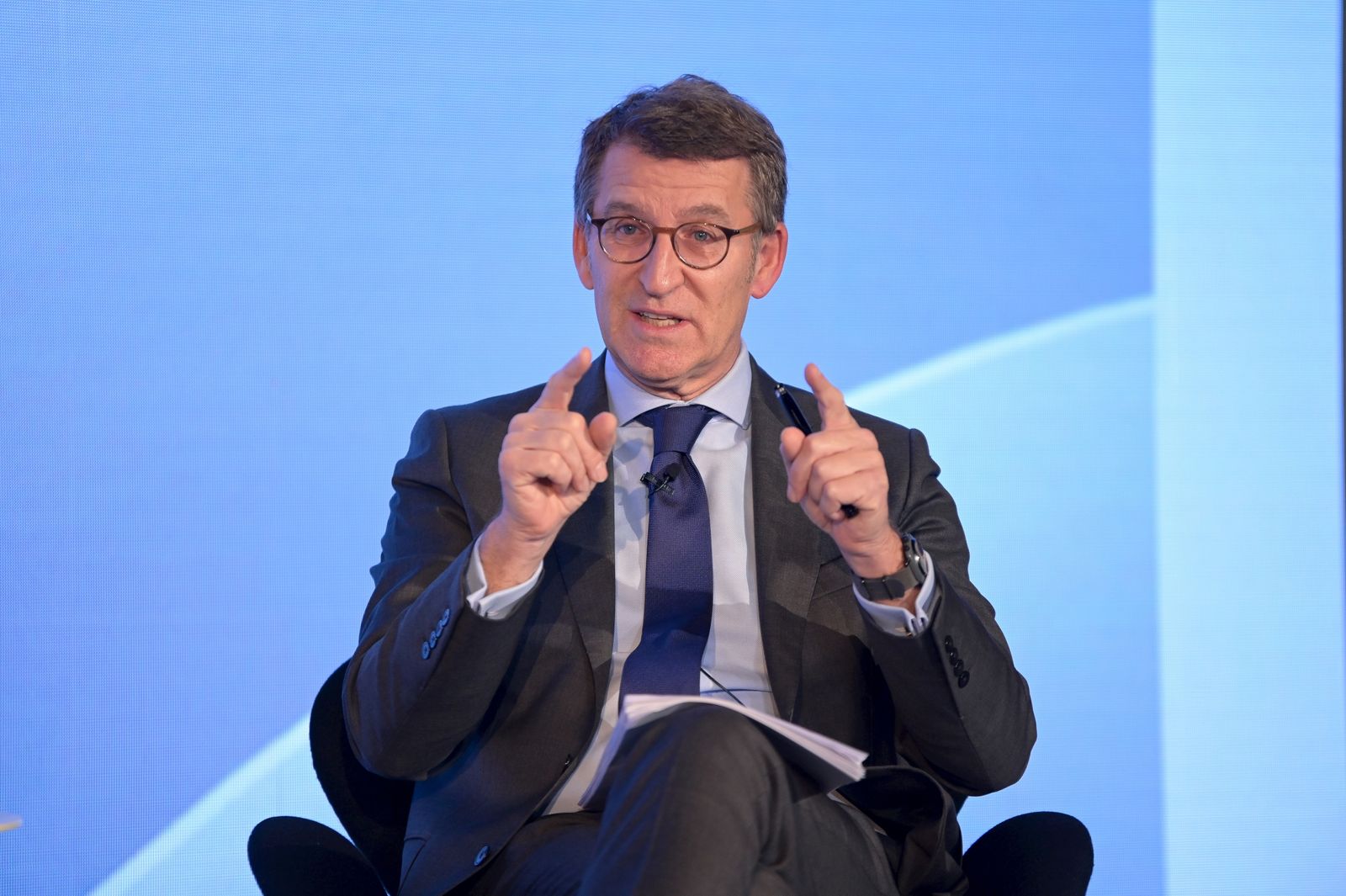 El presidente del PP, Alberto Núñez Feijóo