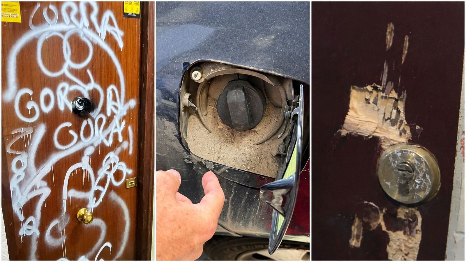 Puertas destrozadas, coches dañados y miedo a vivir en su propia casa, la pesadilla de unos vecinos de Retiro