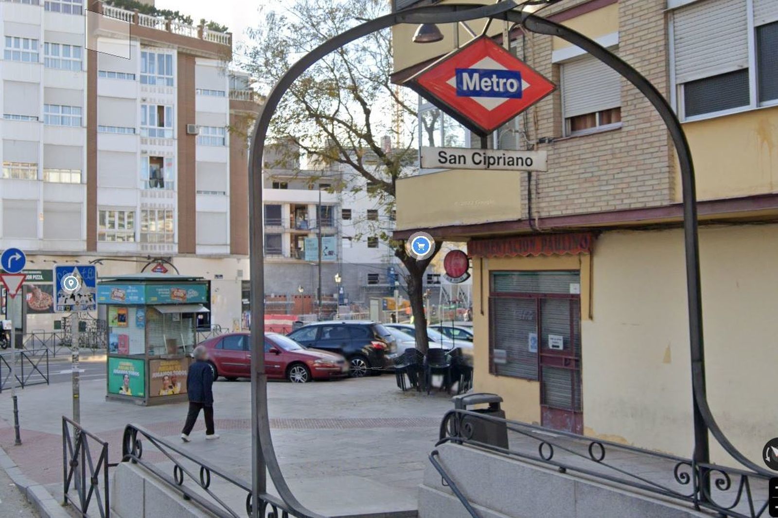 Quiosco de la ONCE en la calle San Cipriano de Madrid