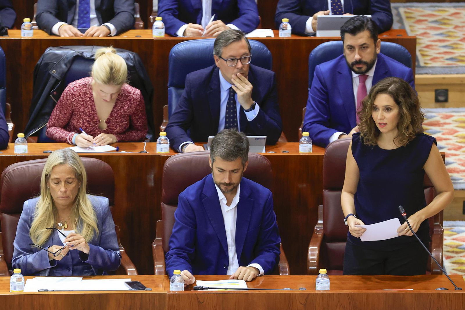Isabel Díaz Ayuso en la Asamblea de Madrid