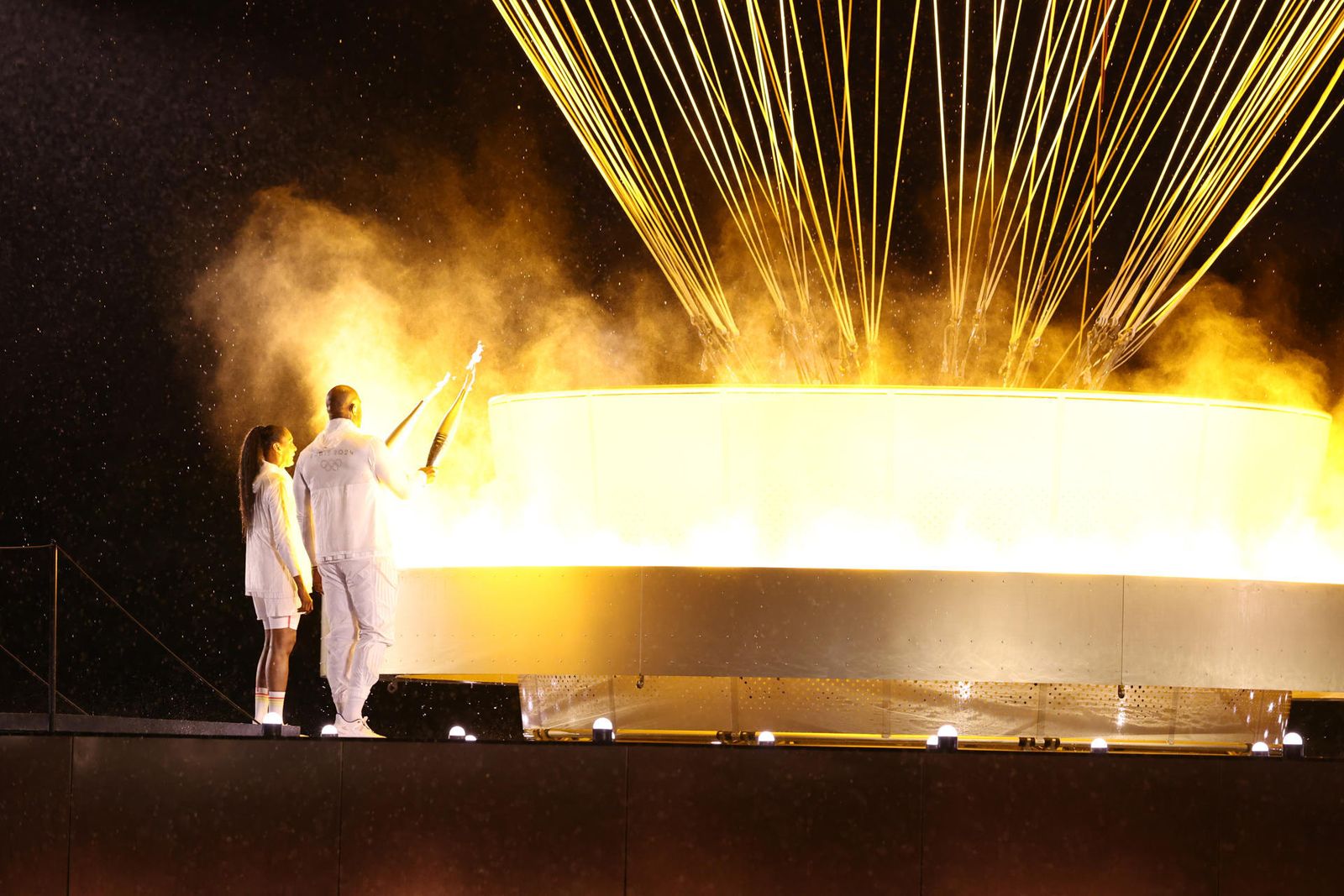 Encendido del pebetero olímpico de París 2024
