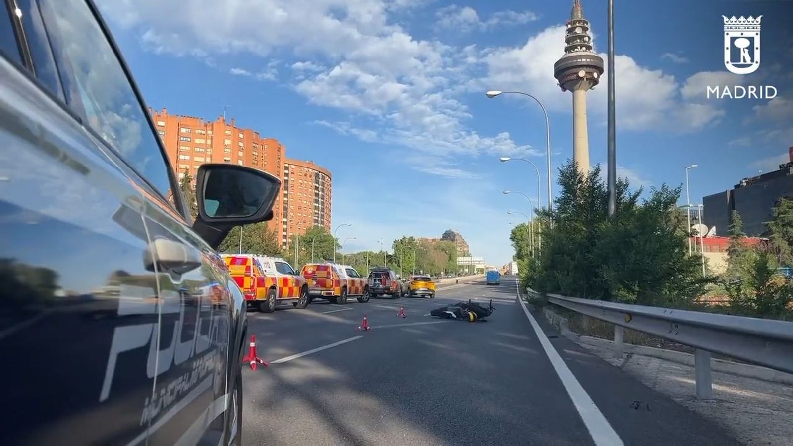 Accidente en la M-23