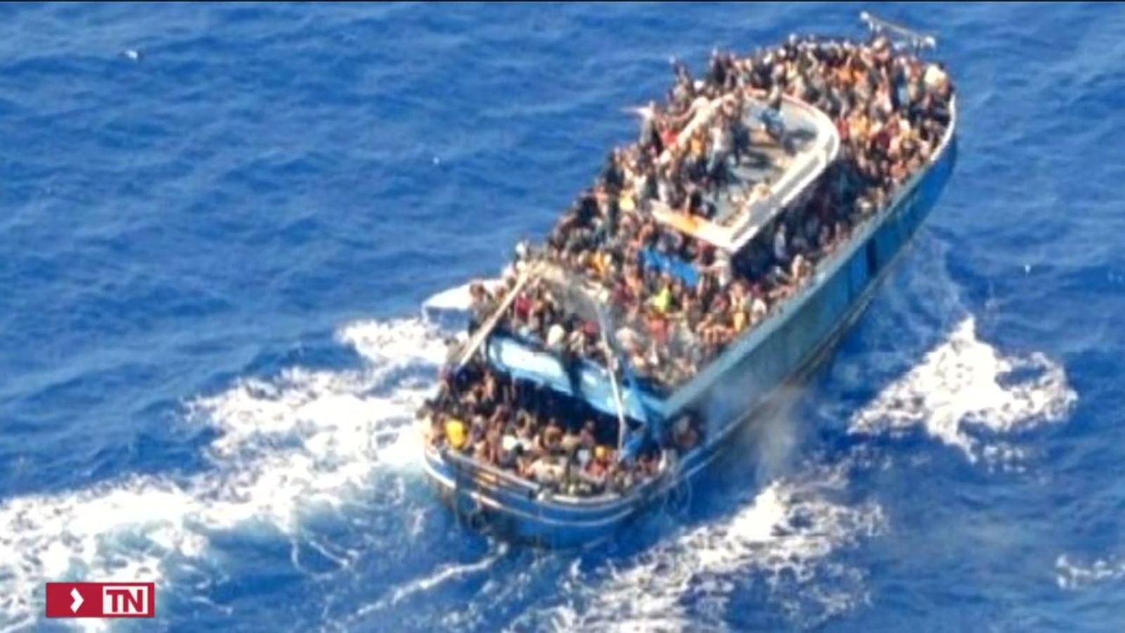 Grave naufragio en Grecia