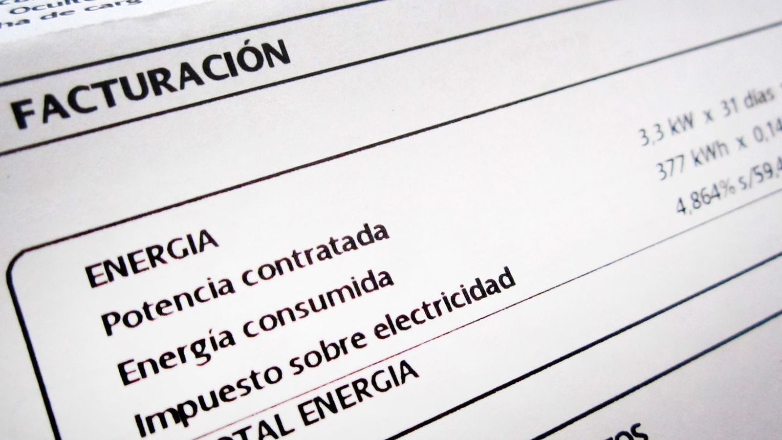 Recibo de la electricidad
