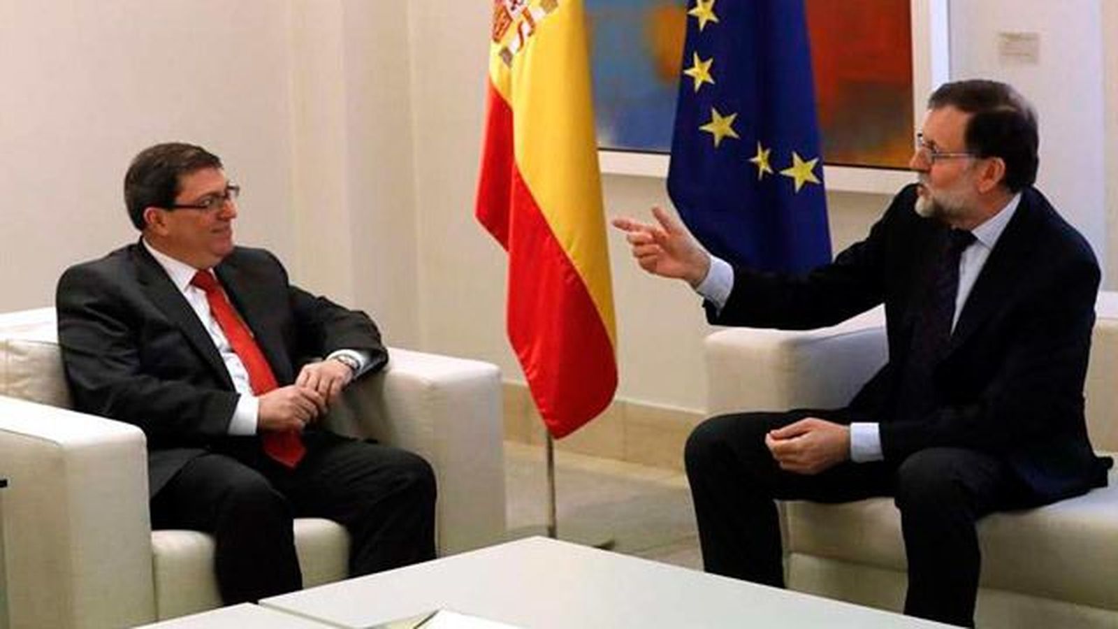 El Rey y Rajoy reciben al ministro de Exteriores cubano