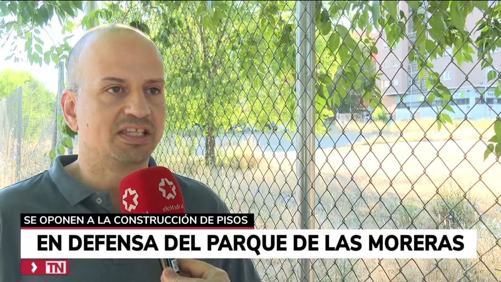 Protesta vecinal por la pérdida del Parque de Las Moreras de Campamento