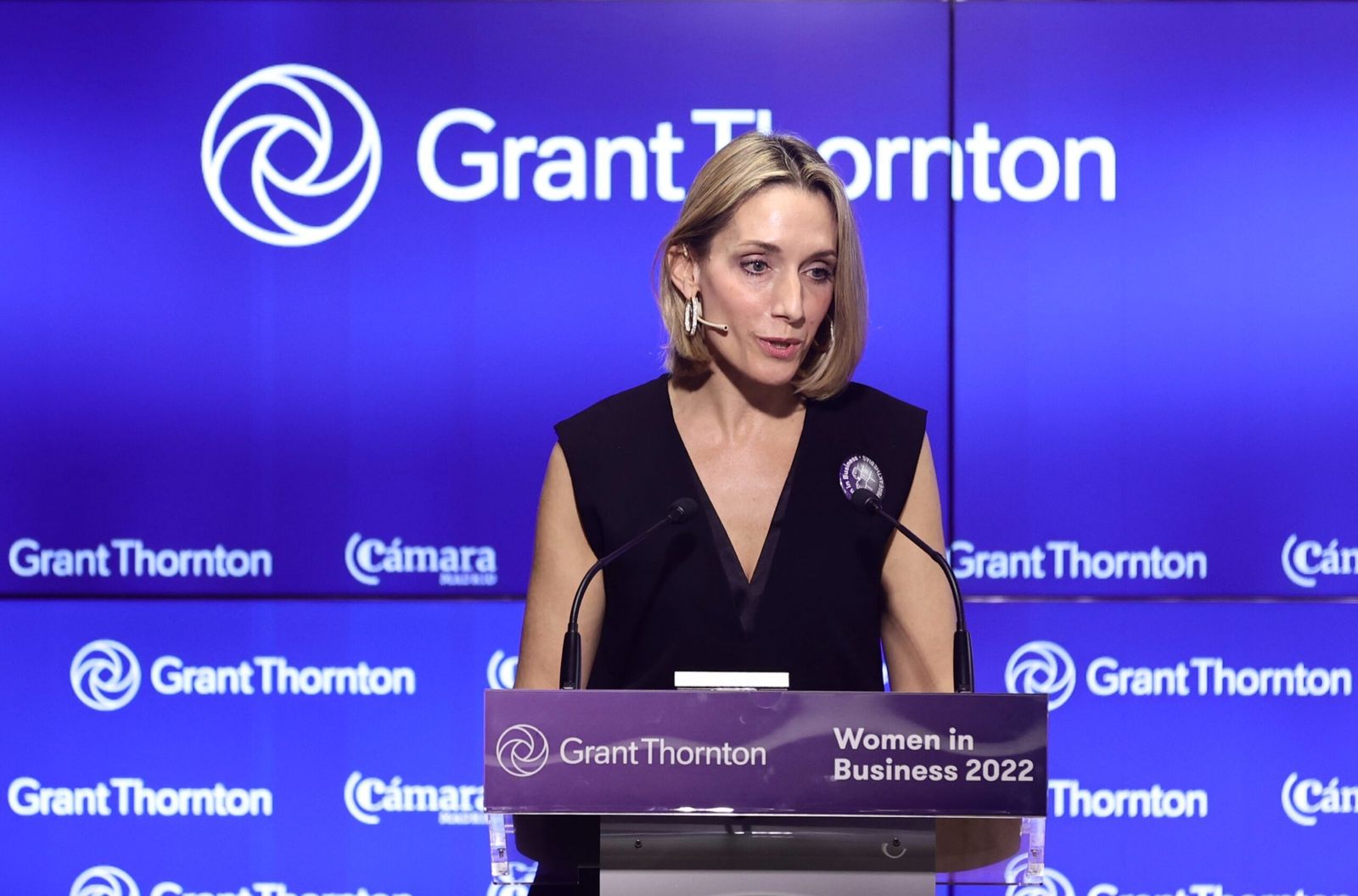 Isabel Perea,  de la Auditoría Grant Thornton, en la presentación del el informe 'Women in Business'