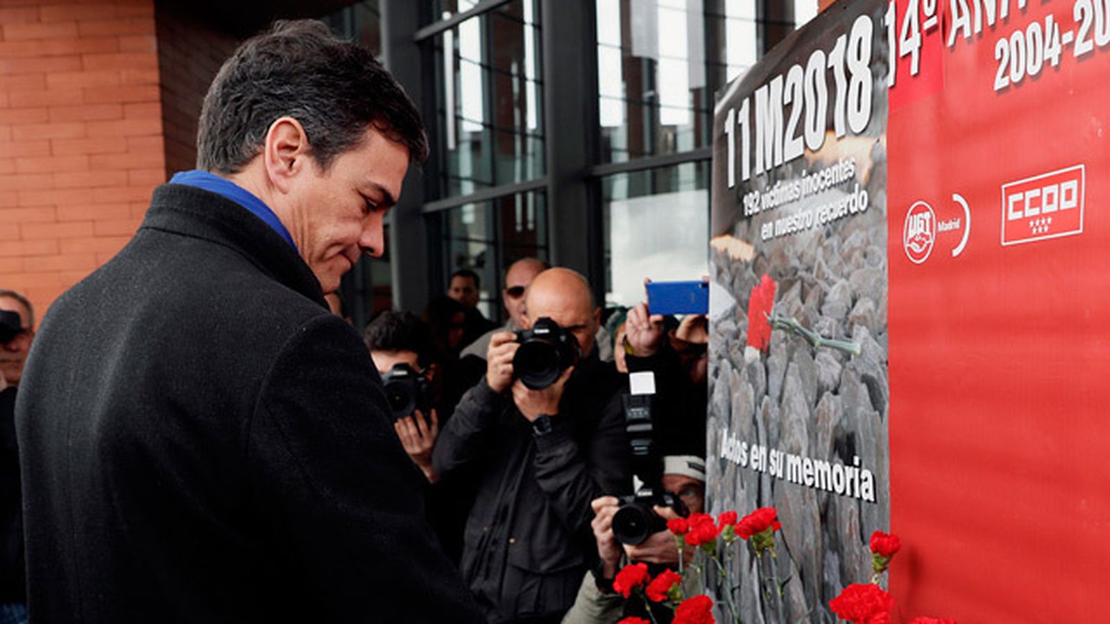 Pedro Sánchez homenaje a las víctimas del 11M