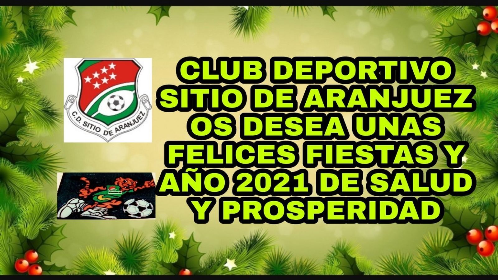 Felicitación navideña del CD Sitio