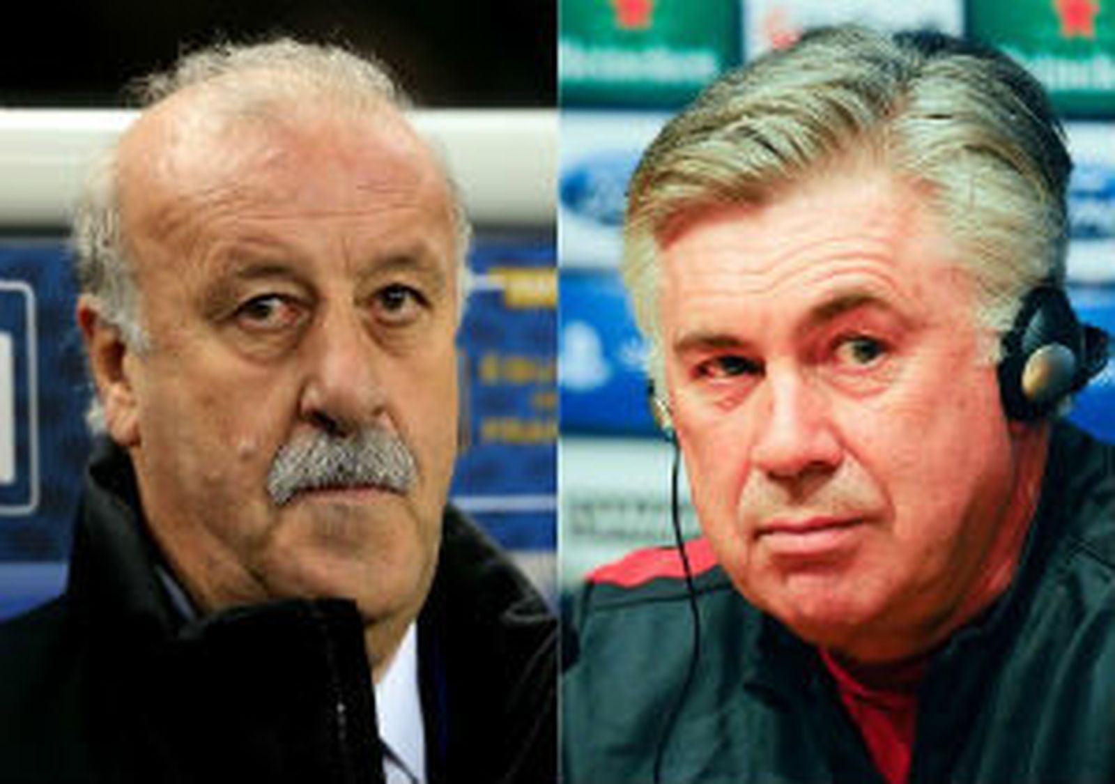 Del Bosque y Ancelotti