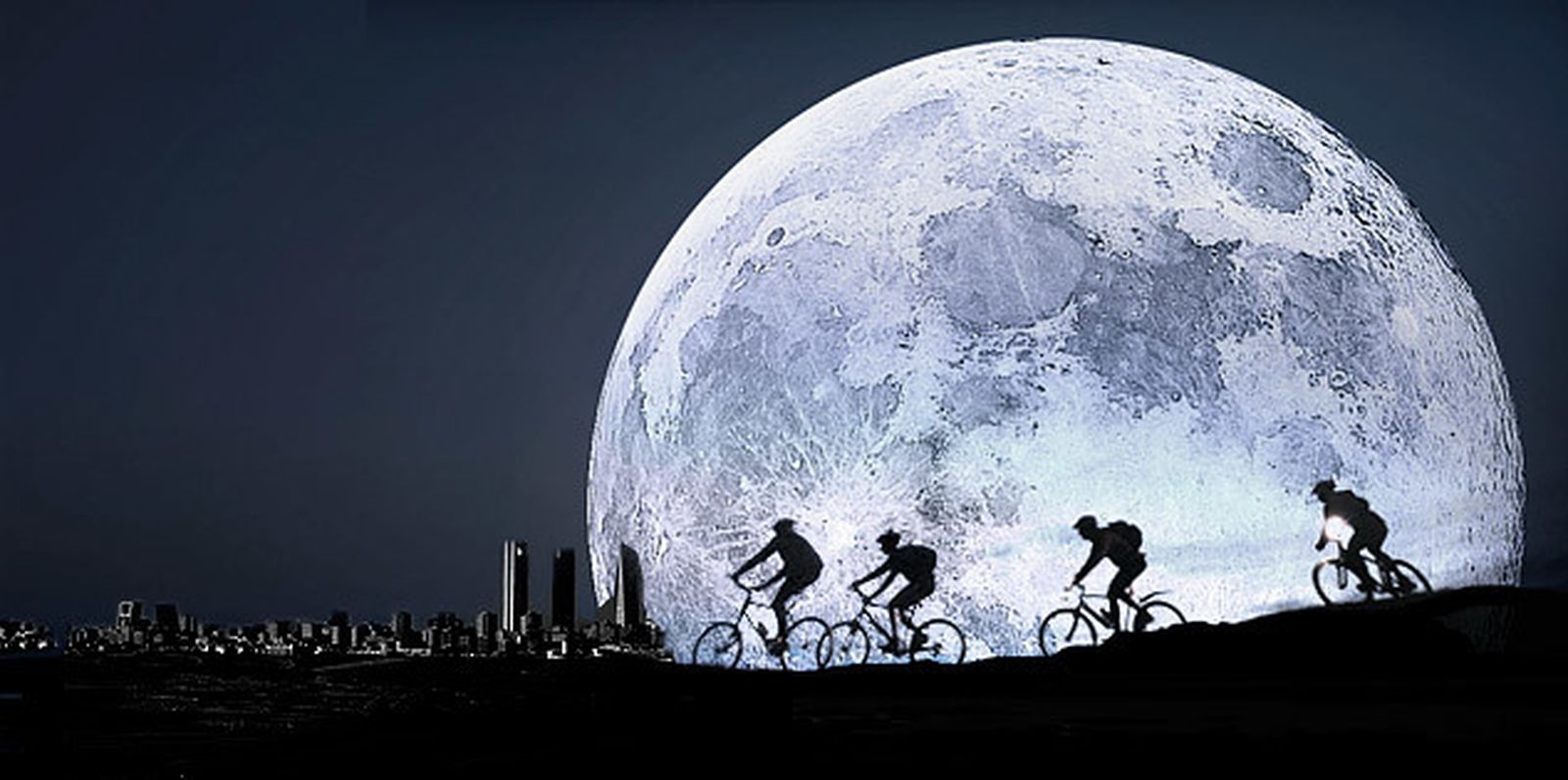 Ruta nocturna en bici