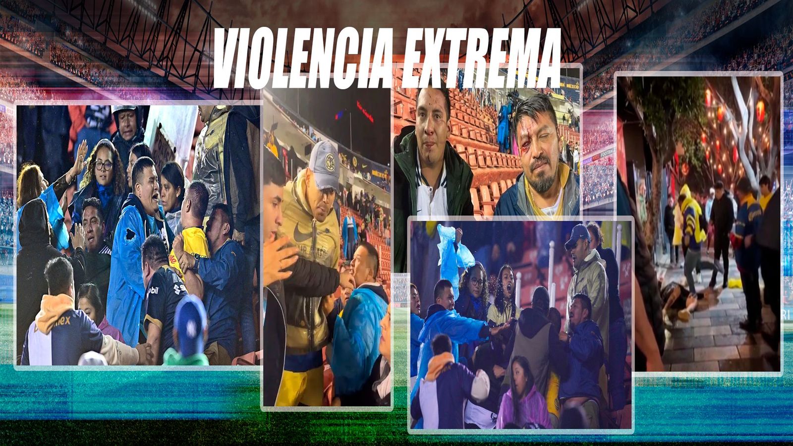 Violencia y caos en la liga mexicana
