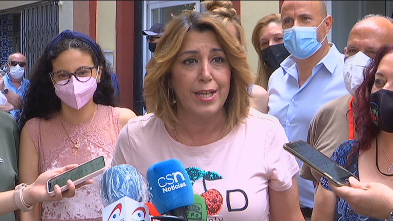 Susana Díaz en la votación de las Primarias del PSOE andaluz