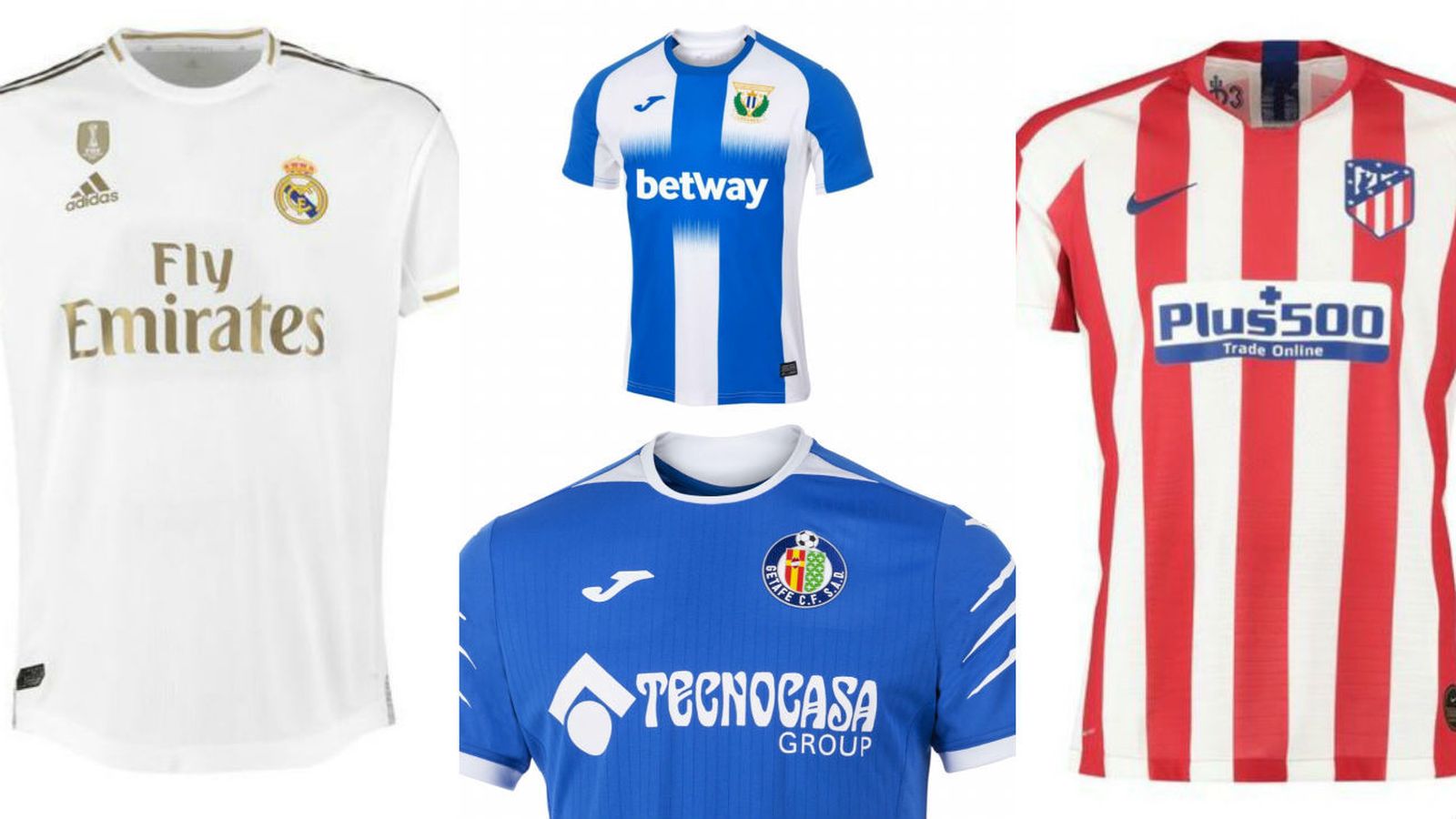 Camisetas de los equipos madrileños 2019-20