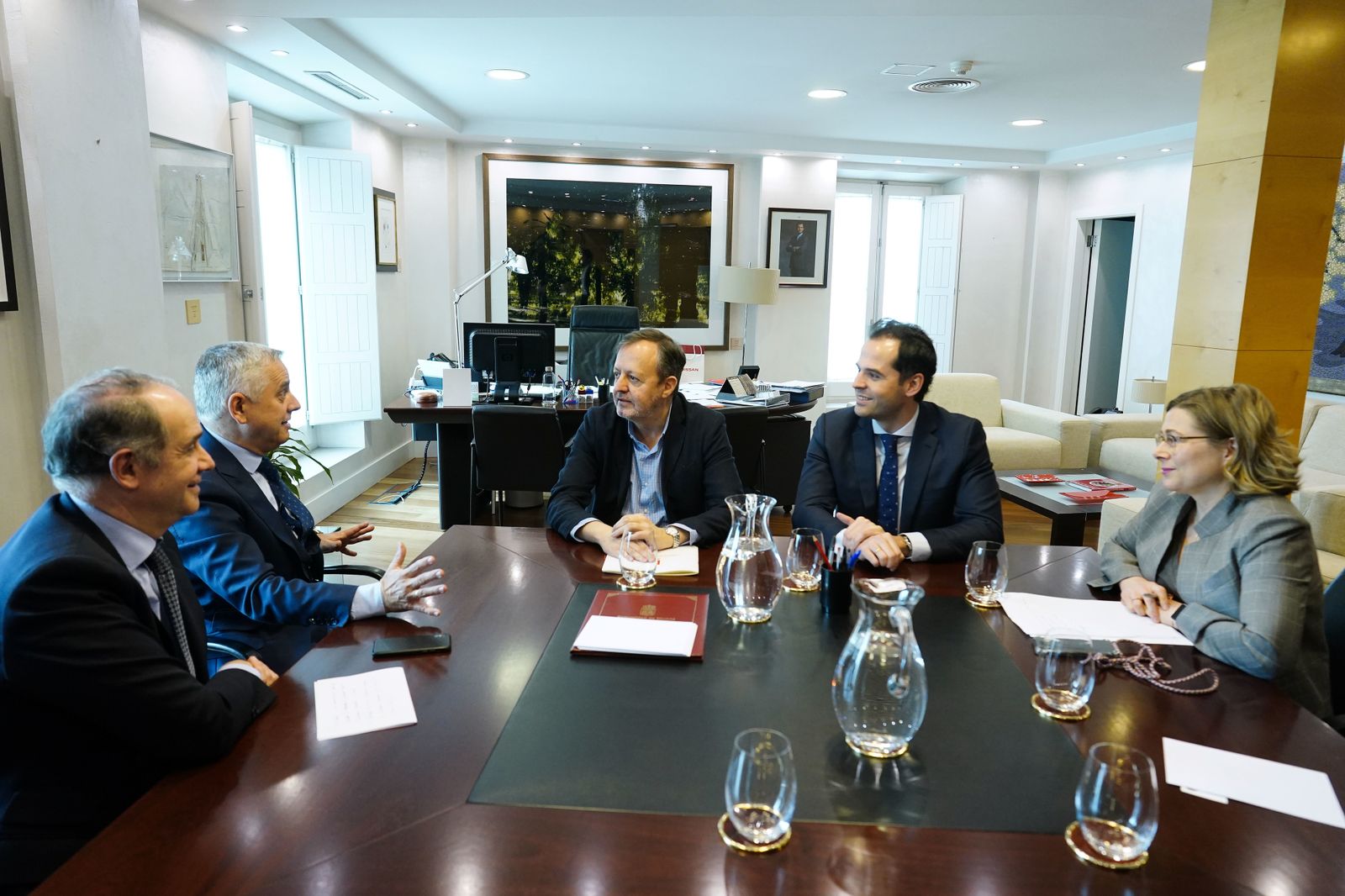 Ignacio Aguado, con la Asociación de Familias Numerosas