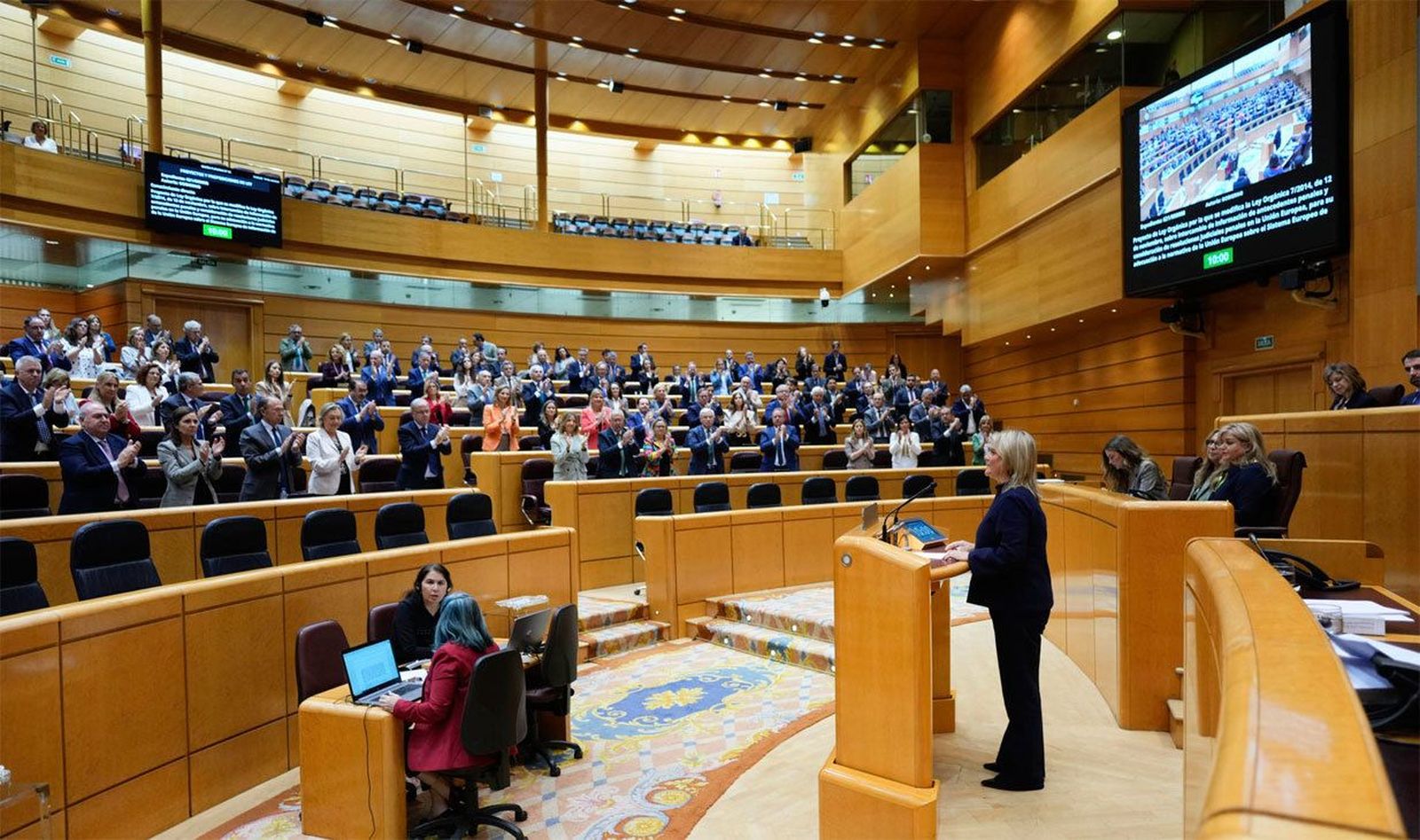 El Senado rechaza la ley de antecedentes y la devuelve al Congreso al considerarla vetada