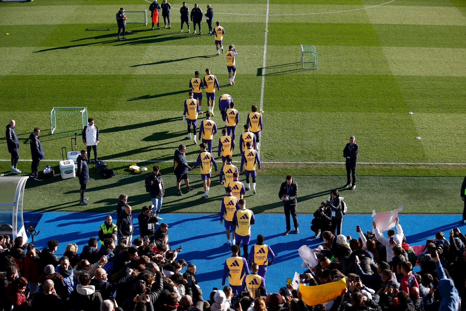 Entrenamiento a puertas abiertas del Real Madrid