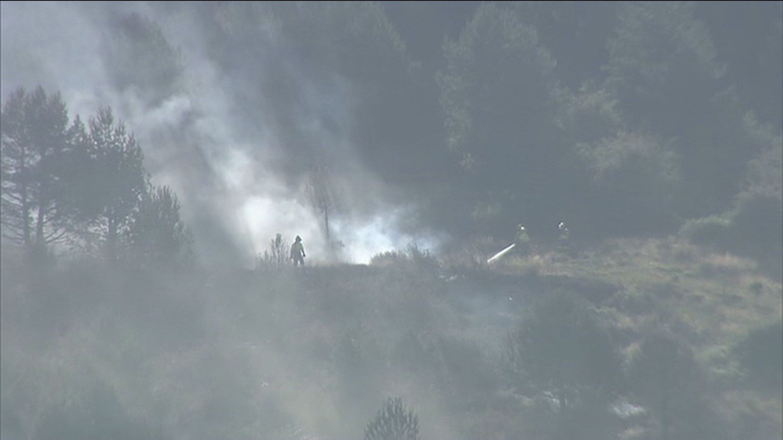 Estabilizado el incendio de La Granja