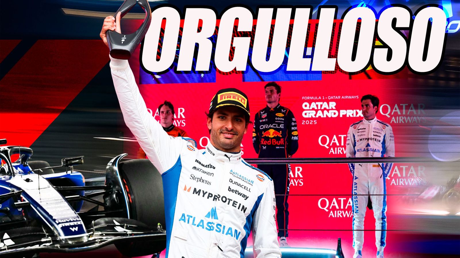 Carlos Sainz araña un épico podio en Catar
