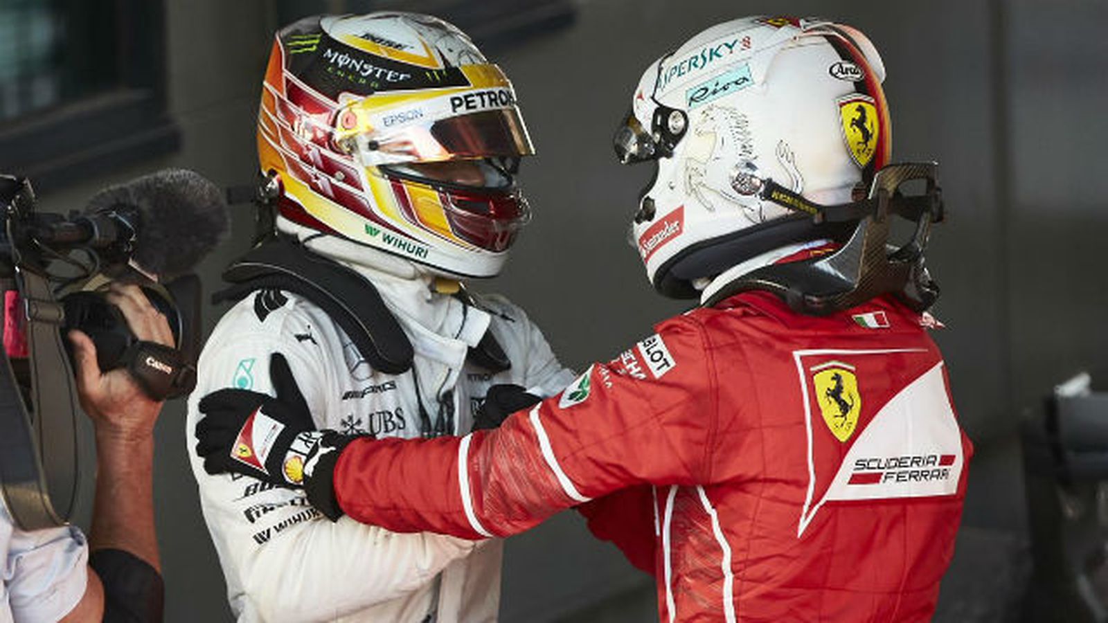 Hamilton y Vettel