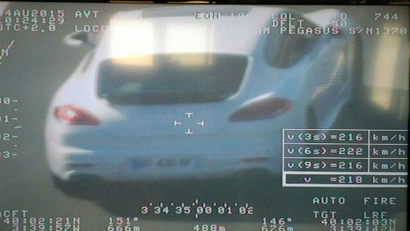 'Cazado' a 218 km/h por la R4