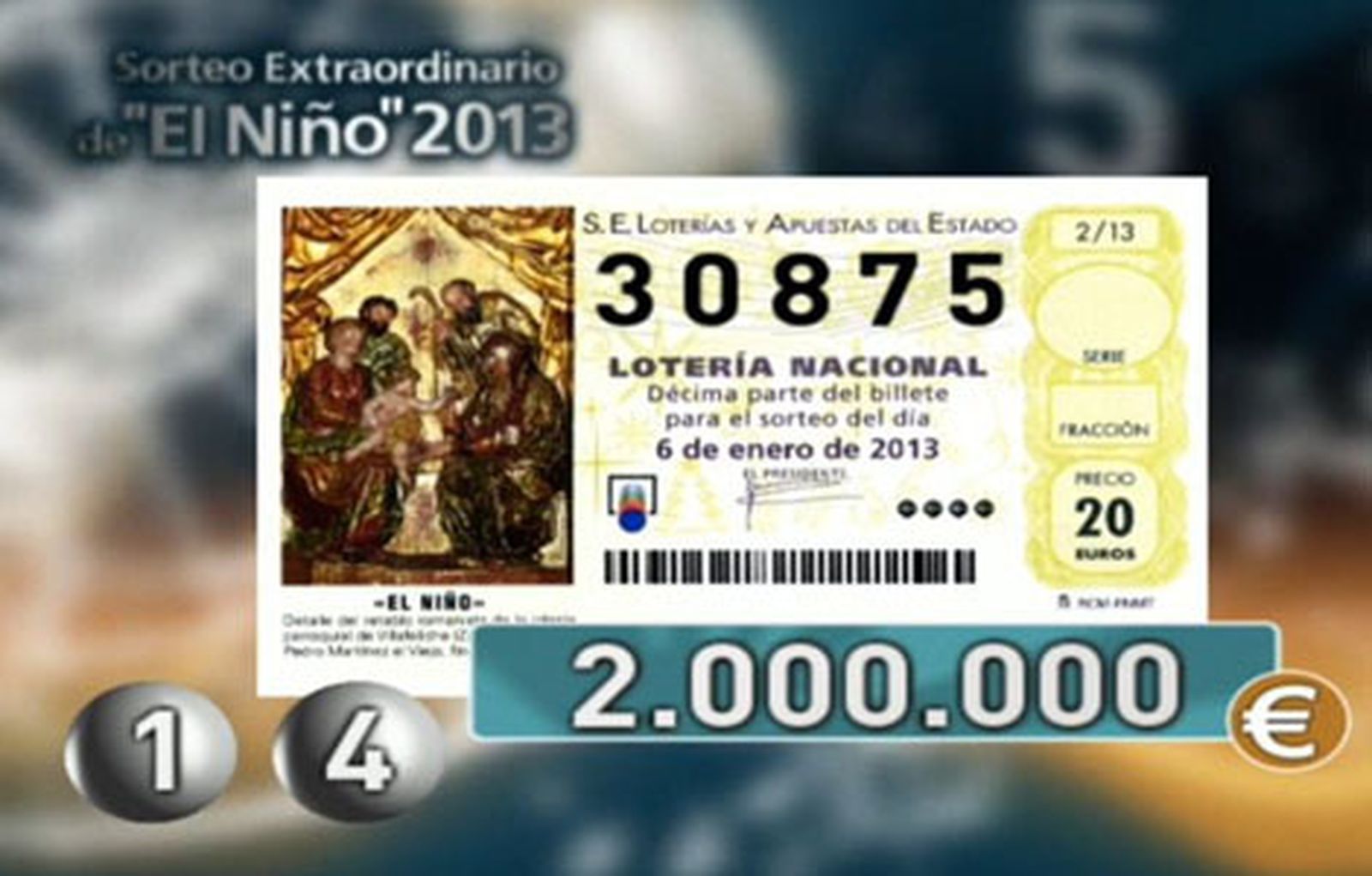 Premio lotería del niño