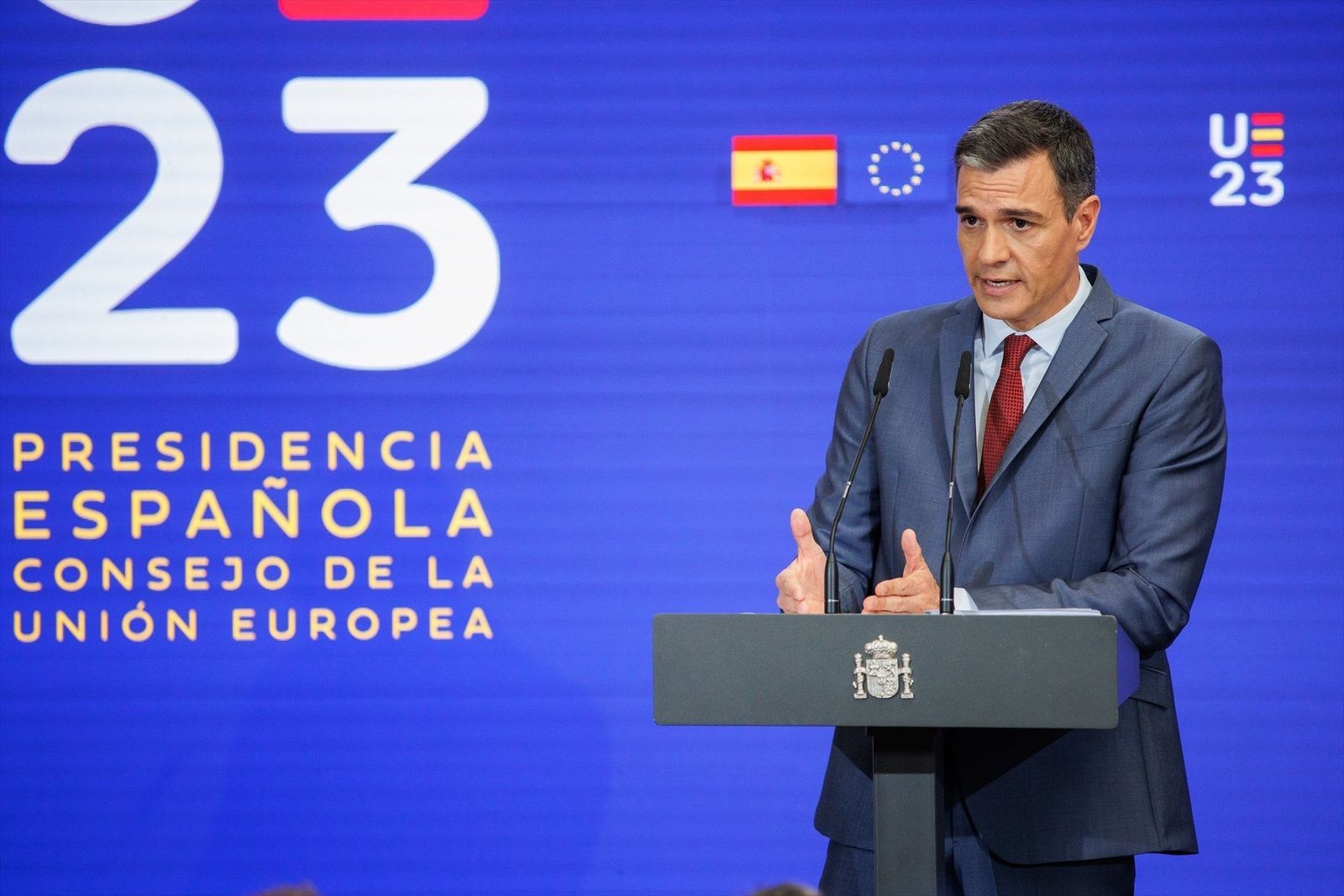 Sánchez presenta la presidencia española de la Unión Europea