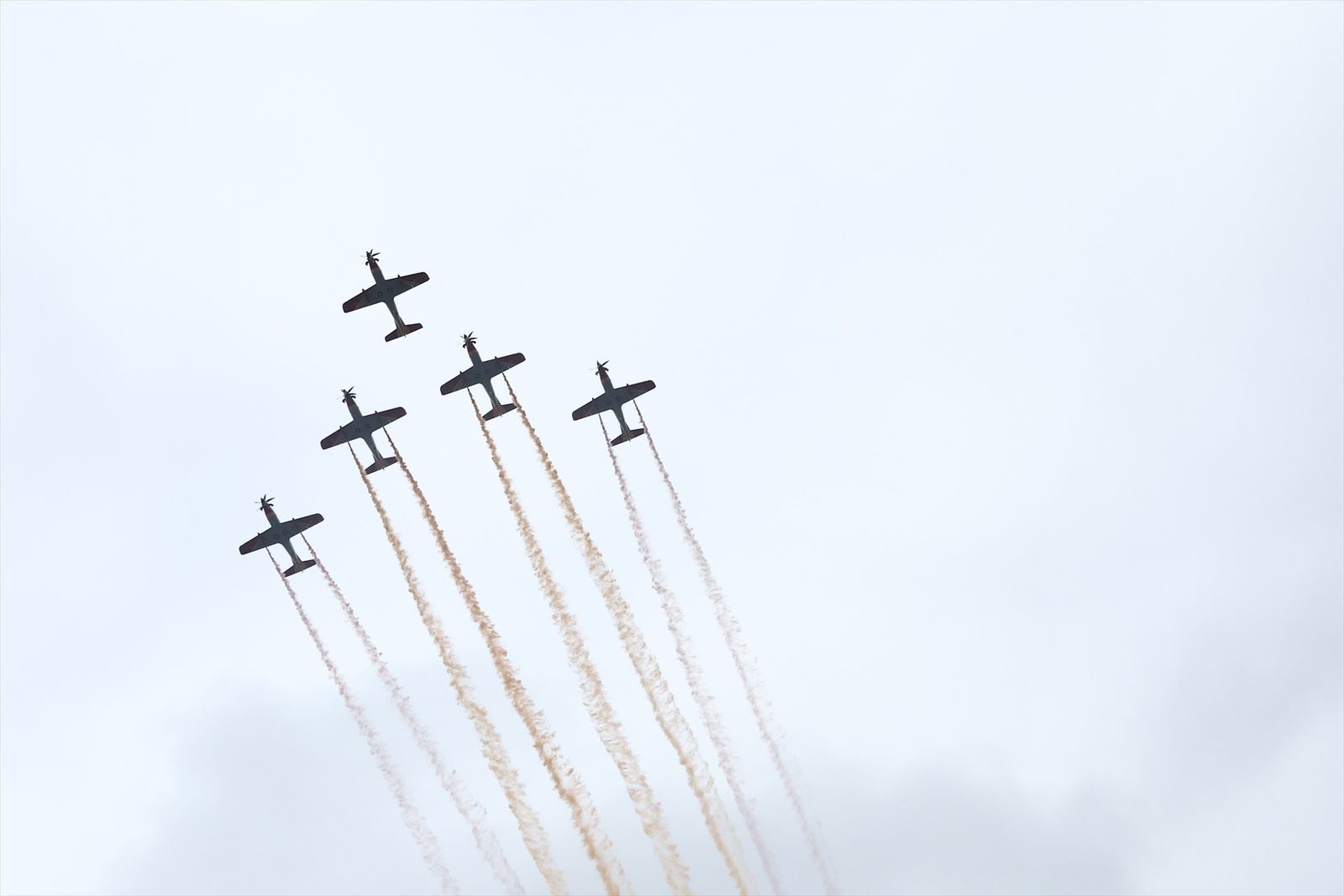 Desfile del Ejército del Aire en Madrid un 12 de octubre