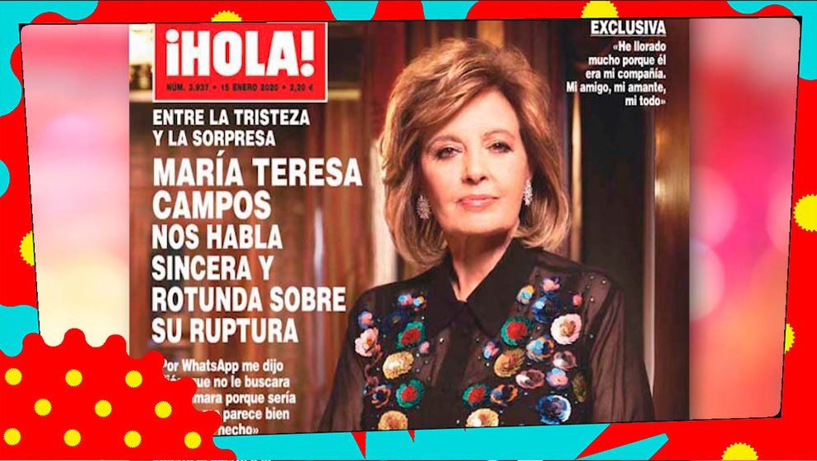 María Teresa Campos: “Cierro la puerta a la reconciliación”