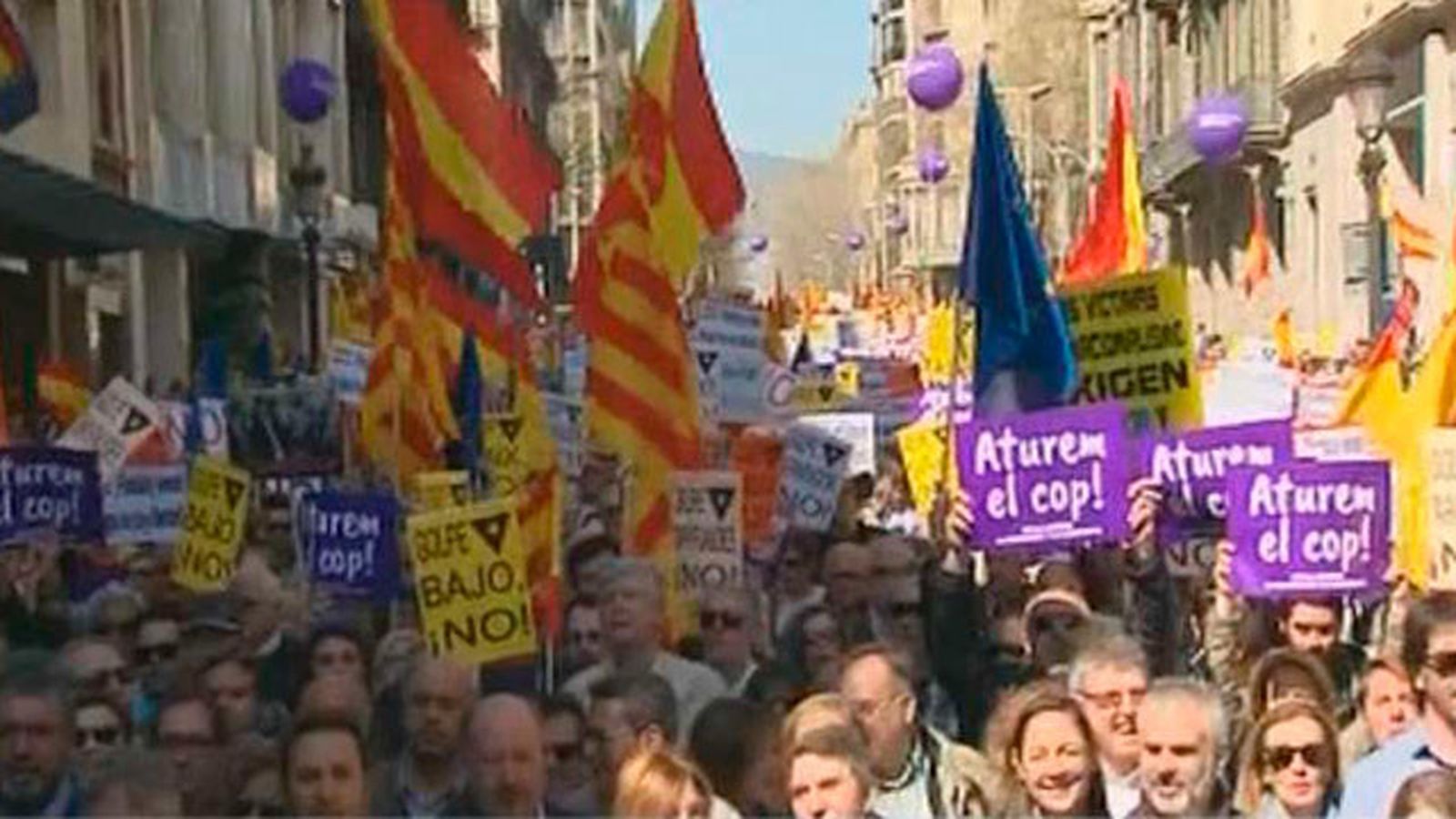 Manifestación en Cataluña