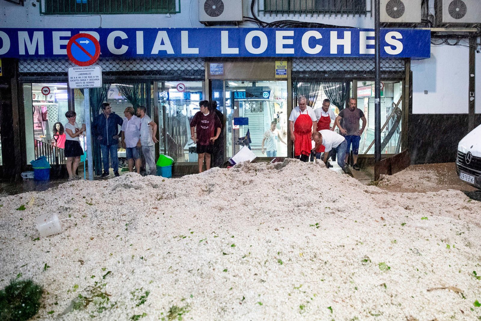 Granizada en Arganda del rey