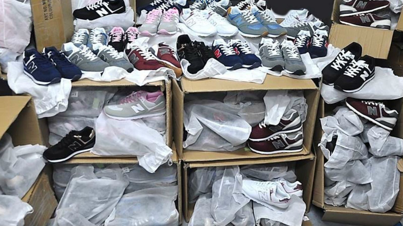 Zapatillas falsificadas