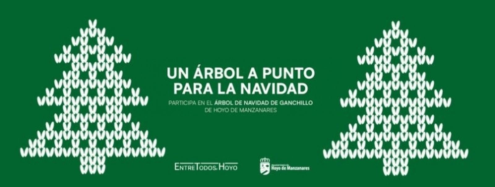 Invitación a tejer el árbol de Navidad de Hoyo de Manzanares