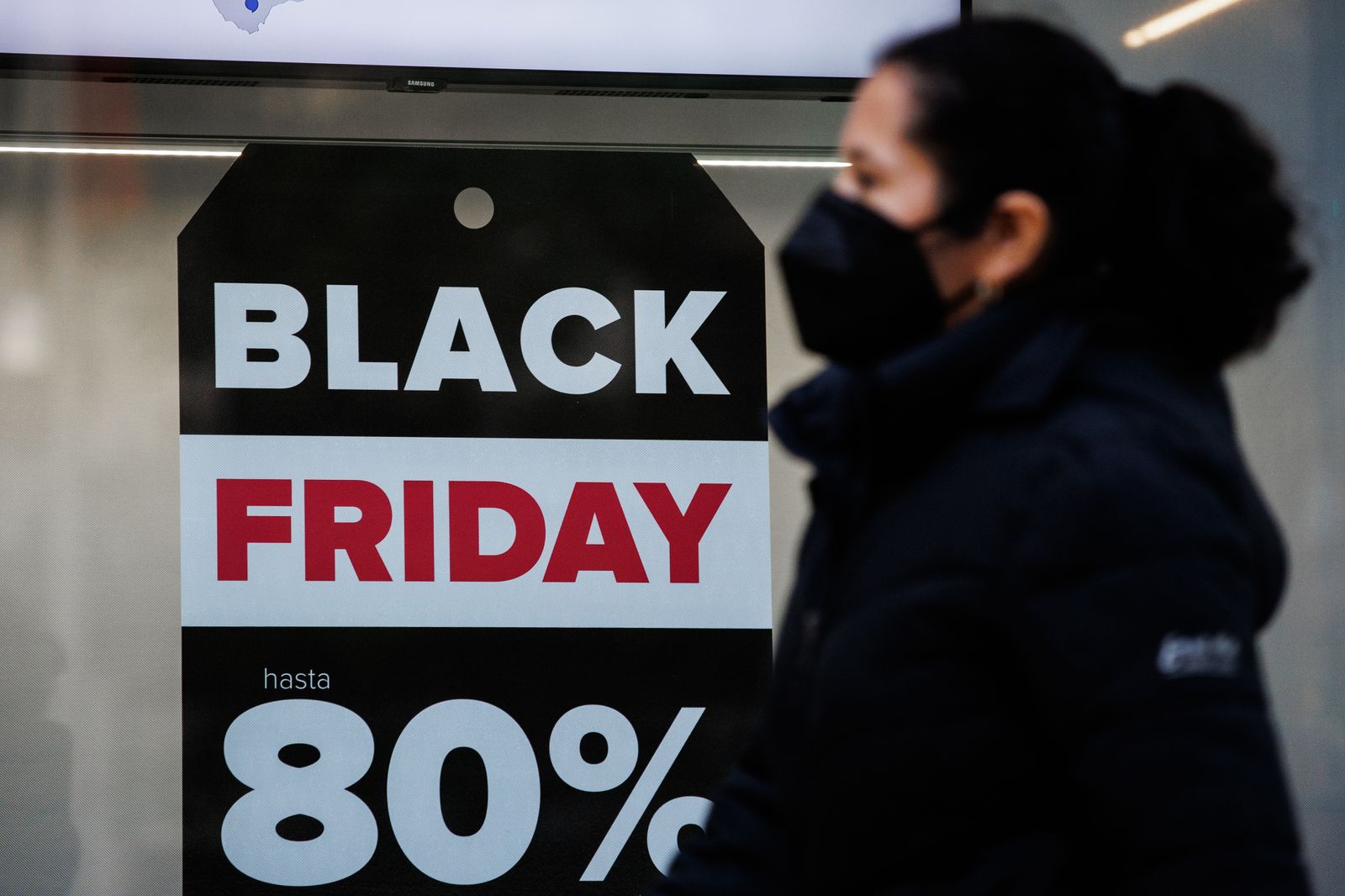 Cartel con ofertas del Black Friday