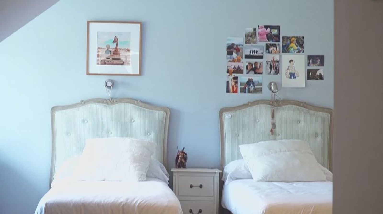 Y esta una de las habitaciones de los nueve hijos (cuatro chicos y cinco chicas).
