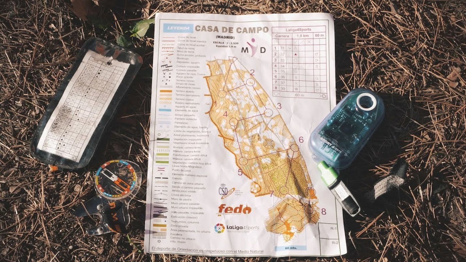 Material para practicar la orientación en la Naturaleza
