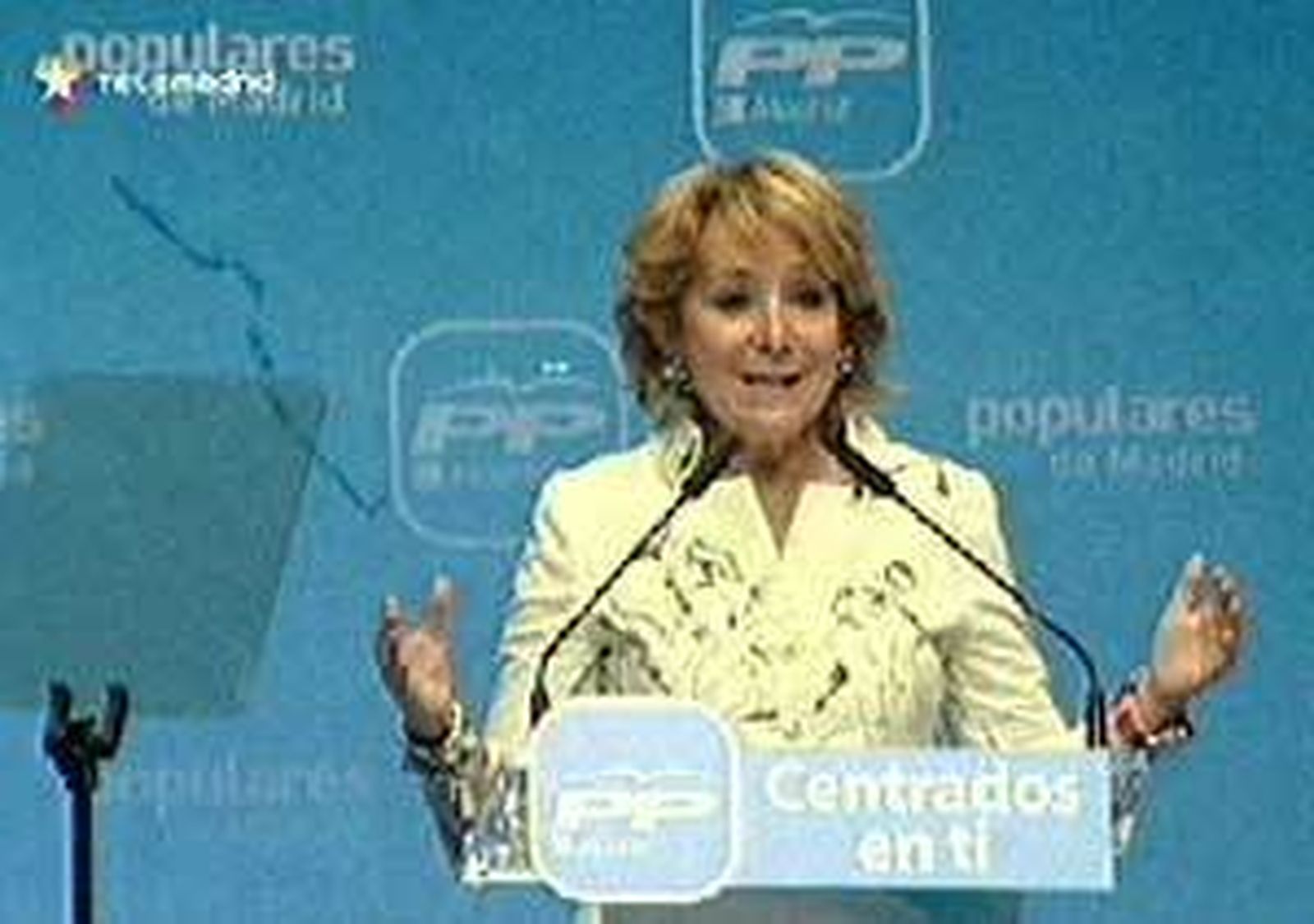 Aguirre: "Mientras sea presidenta, la sanidad será  univeral, gratuita y de la máxima calidad"