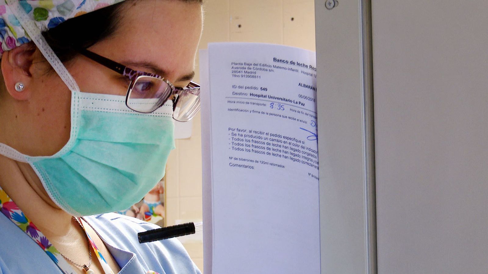 Enfermera del Hospital La Paz