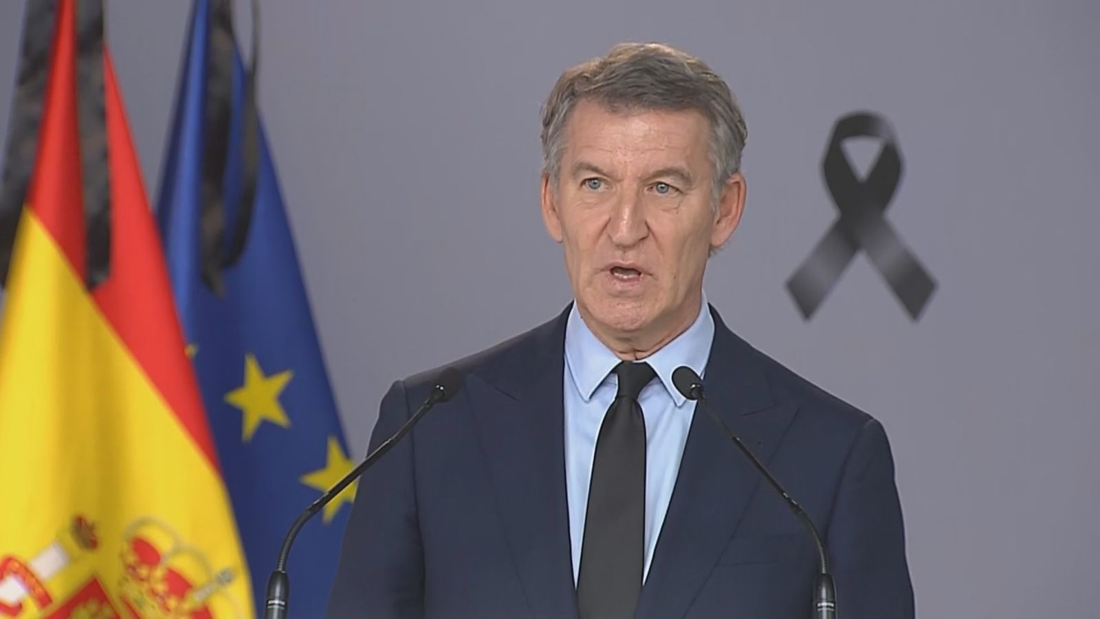 El presidente del Partido Popular, Alberto Núñez Feijóo