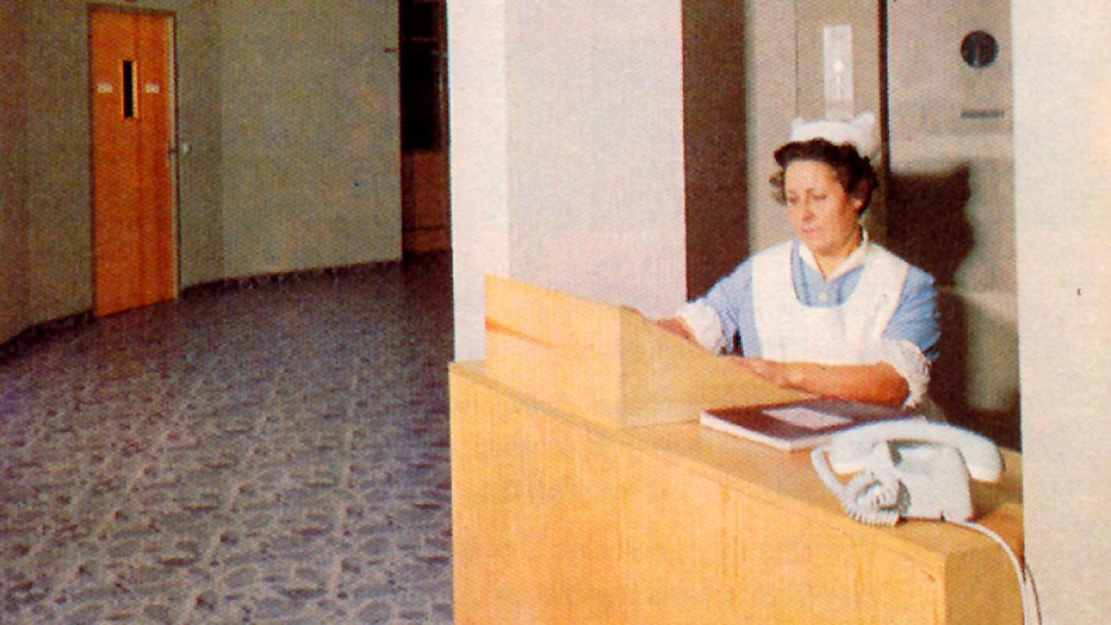 Control de Enfermería en el antiguo Hospital La Paz