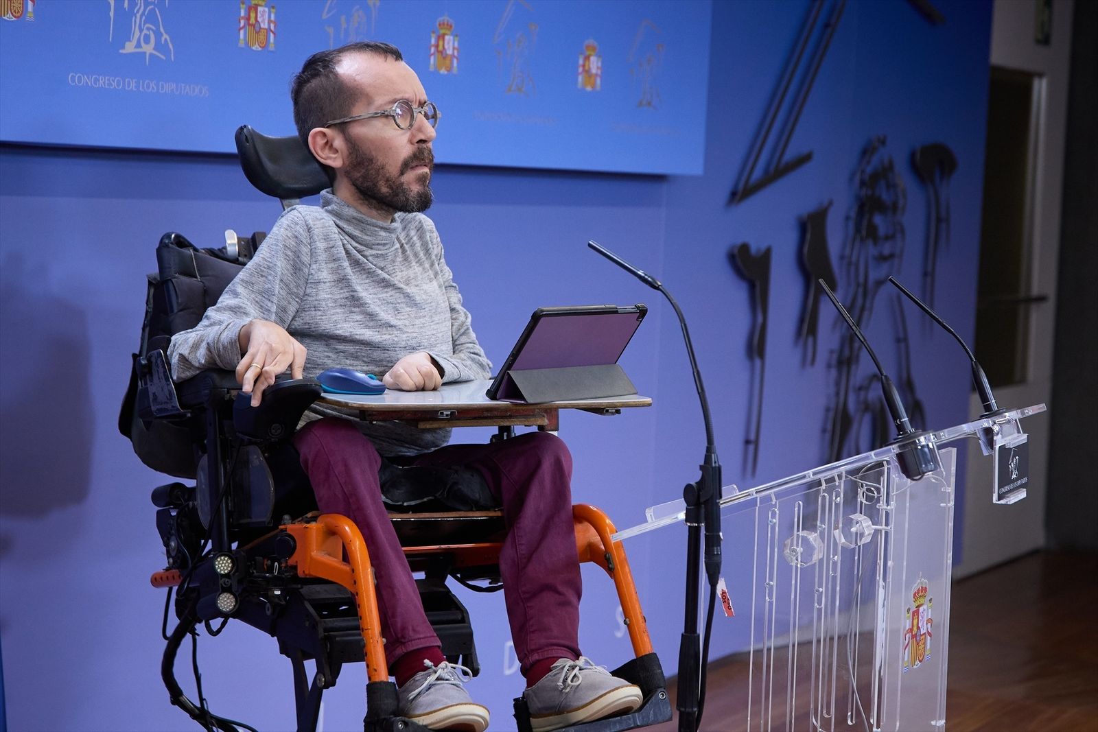 El portavoz de Unidas Podemos en el Congreso de los Diputados, Pablo Echenique,