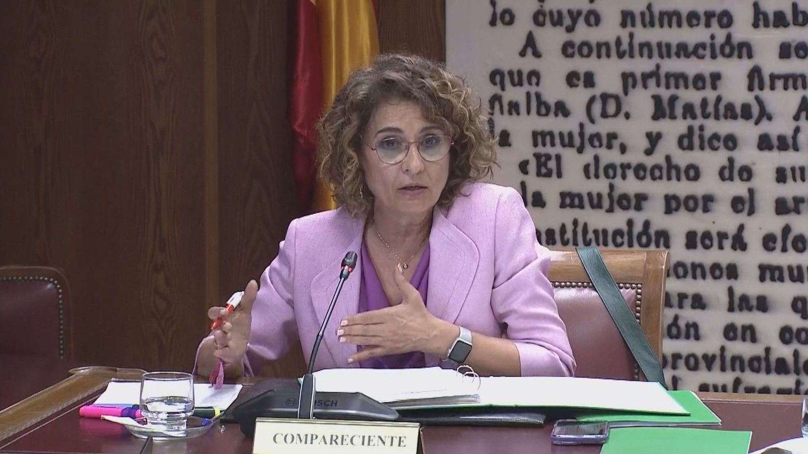 Montero insiste en el Senado en que la investigación a Vicente Fernández fue después de ser presidente de la SEPI