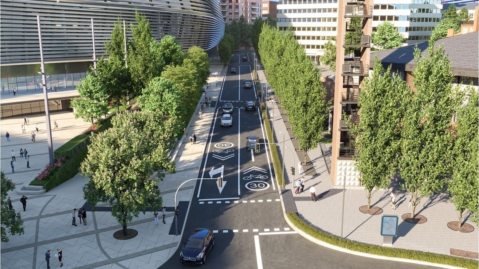 Remodelación del entorno del Bernabéu.
