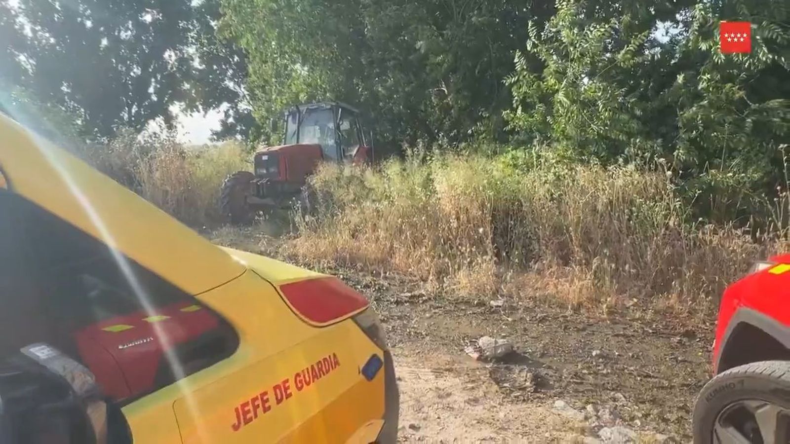Muere un anciano en Getafe tras sufrir la amputación de una pierna mientras manipulaba su tractor